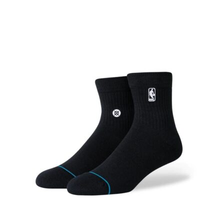 Stance-Logoman-Quarter-NBA-Black-Socks-1