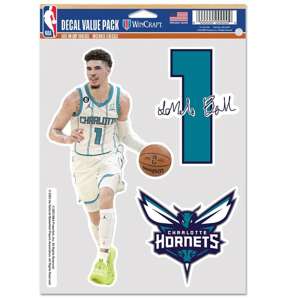 wincraft-lamelo-ball-charlotte-hornets-decal-3-pack-decals-stickers