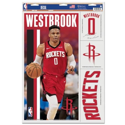 wincraft-russell-westbrook-houston-rockets-decal-11-x-17-stickers