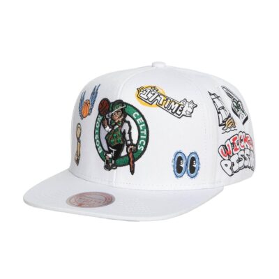 Hand-Drawn-Snapback-Boston-Celtics-Hat