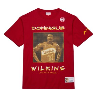 Mitchell-Ness-Heavyweight-Premium-Player-Tee-Vintage-Logo-Atlanta-Hawks-Dominique-Wilkins-T-Shirt