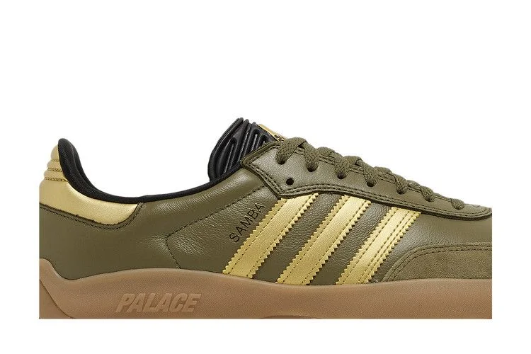 Кроссовки Palace x adidas Puig Samba 'Olive Gold'