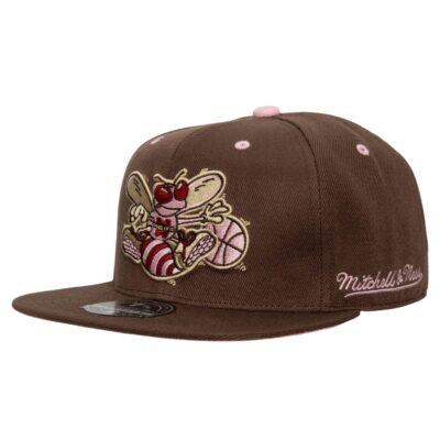 Mitchell-Ness-Brown-Sugar-Bacon-Fitted-Hat-HWC-Charlotte-Hornets-Hat