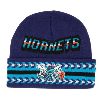 Mitchell-Ness-Game-On-Knit-HWC-Charlotte-Hornets-Beanie