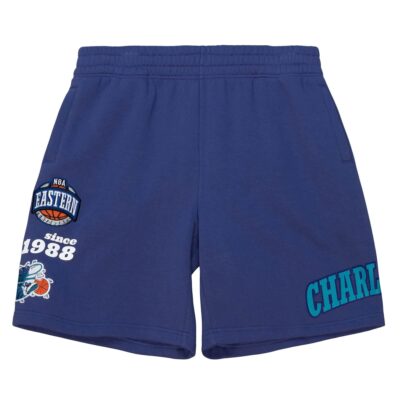 Mitchell-Ness-Team-Origins-Fleece-Short-Charlotte-Hornets-Shorts