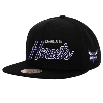 Mitchell-Ness-Team-Script-2.0-Snapback-Charlotte-Hornets-Hat