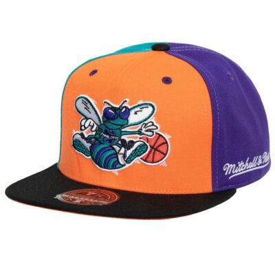 Mitchell-Ness-Tri-Cycle-Fitted-Charlotte-Hornets-Hat