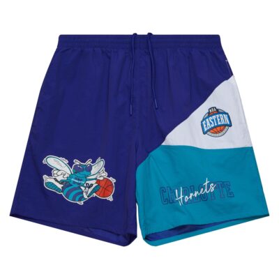 Mitchell-Ness-Woven-Shorts-Vintage-Logo-Charlotte-Hornets-Shorts
