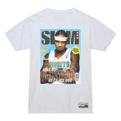 Mitchell-Ness-Slam-Cover-Denver-Nuggets-Carmelo-Anthony-Blue-T-Shirt