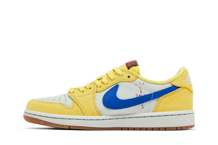 Кроссовки Travis Scott x Wmns Air Jordan 1 Retro Low OG SP 'Canary'