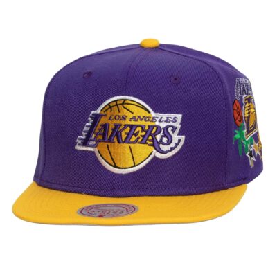 Mitchell-Ness-Patch-Overload-Snapback-Los-Angeles-Lakers-Hat