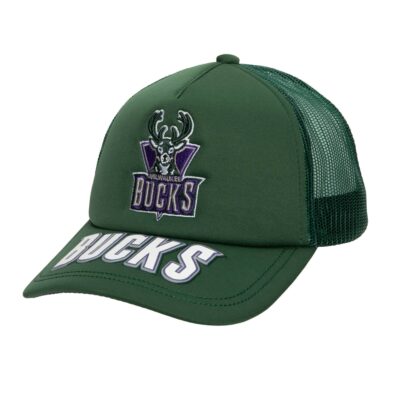 Mitchell-Ness-Puff-The-Magic-Trucker-Snapback-HWC-Milwaukee-Bucks-Hat