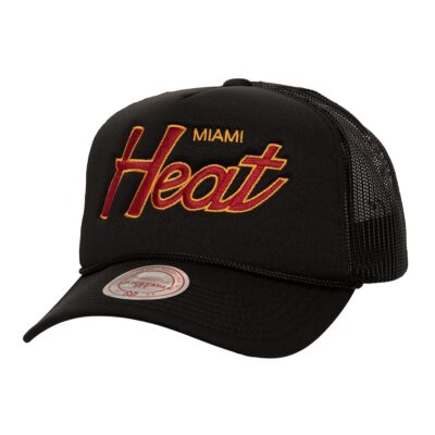 Mitchell-Ness-Script-Trucker-Miami-Heat-Hat