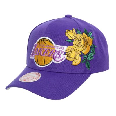 Mitchell-Ness-Secondary-Roses-Pro-Snapback-Los-Angeles-Lakers-Hat