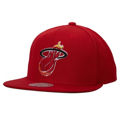 Mitchell-Ness-Team-Ground-2.0-Snapback-HWC-Miami-Heat-Hat