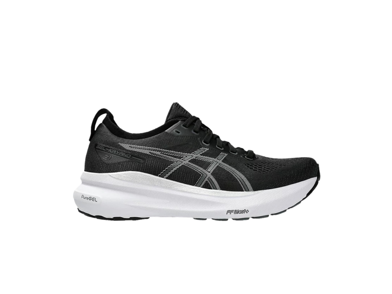 Asics gel kayano black and white hotsell