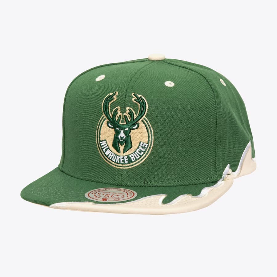 bejsbolka-mitchell-ness-hunter-green-milwaukee-bucks-rising-tide-og-snapback-hat