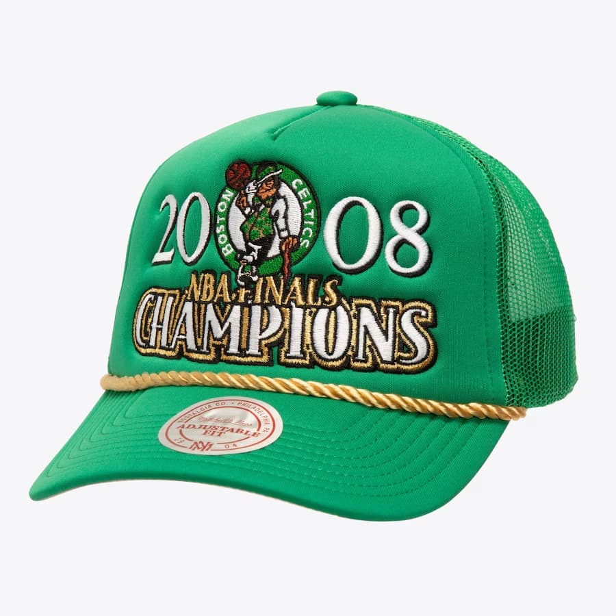 bejsbolka-mitchell-ness-kelly-green-boston-celtics-golden-champs-trucker-snapback-hat