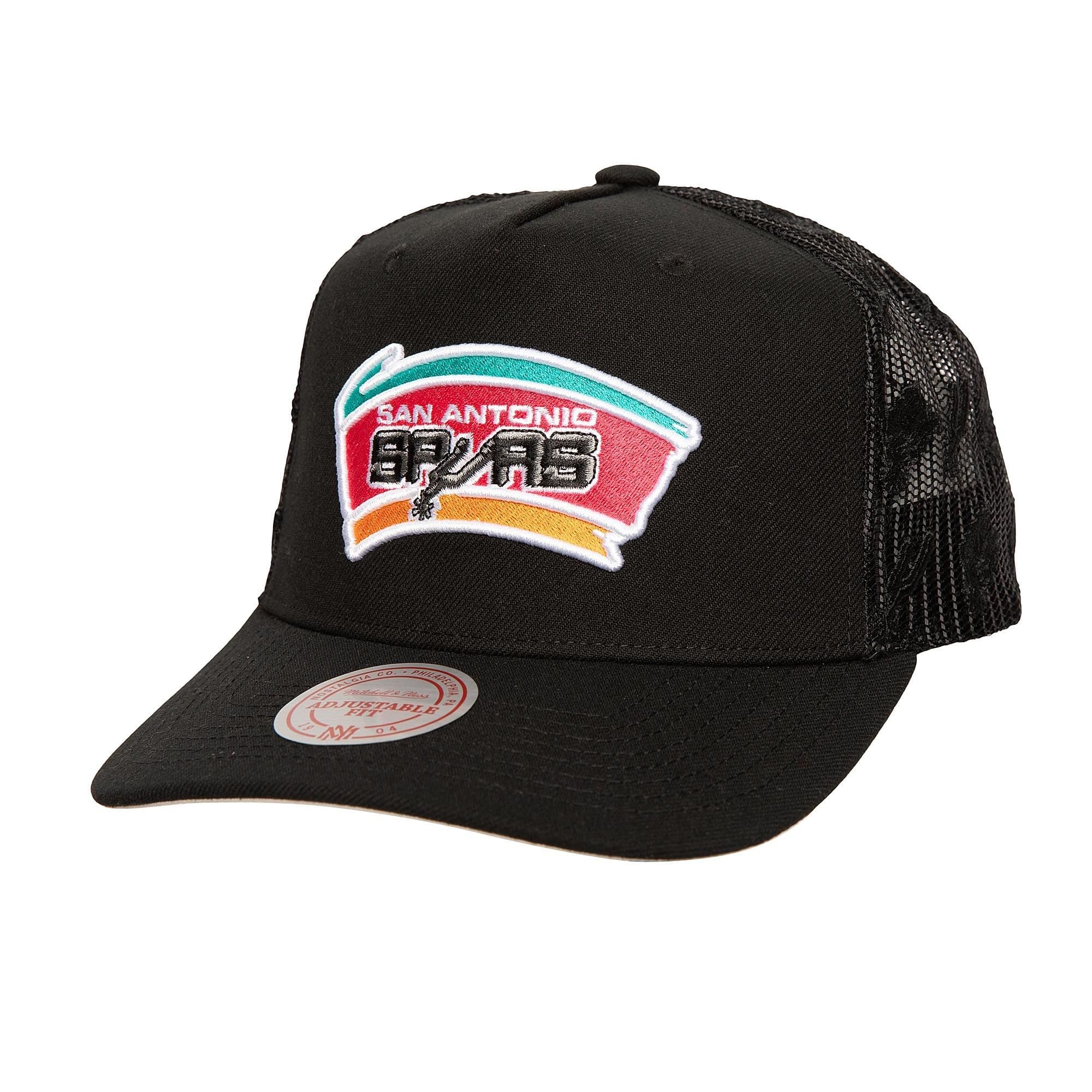 bejsbolka-mitchell-ness-monogram-trucker-hwc-san-antonio-spurs