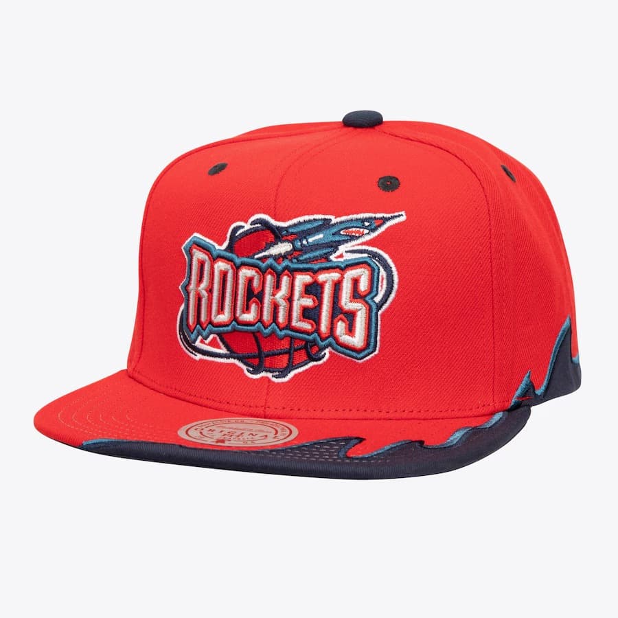 bejsbolka-mitchell-ness-red-houston-rockets-hardwood-classics-rising-tide-og-snapback-hat