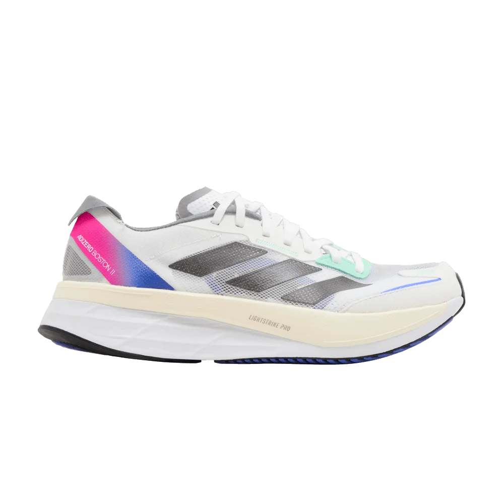 Кроссовки adidas Adizero Boston 11 'White Lucid Blue Fuchsia'