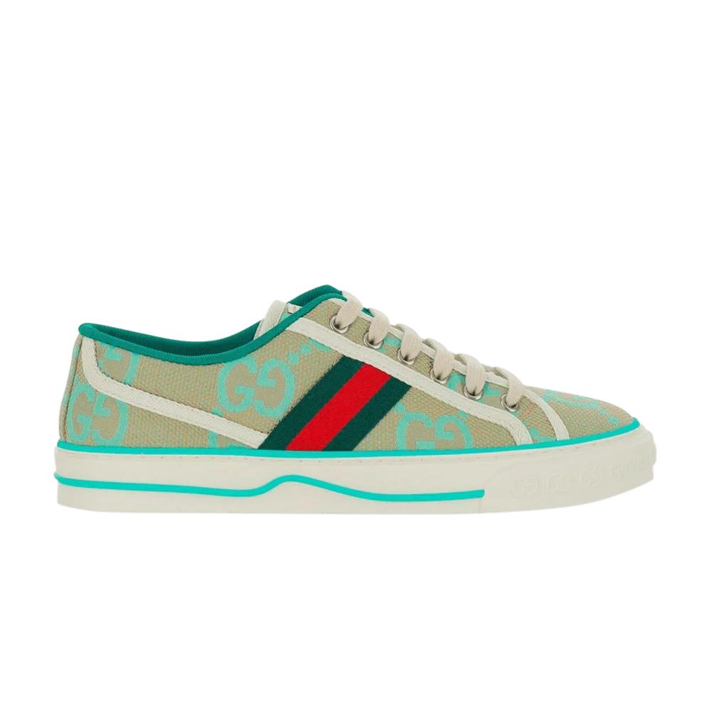 Кроссовки Gucci Wmns Tennis 1977 'Interlocking G - Green'