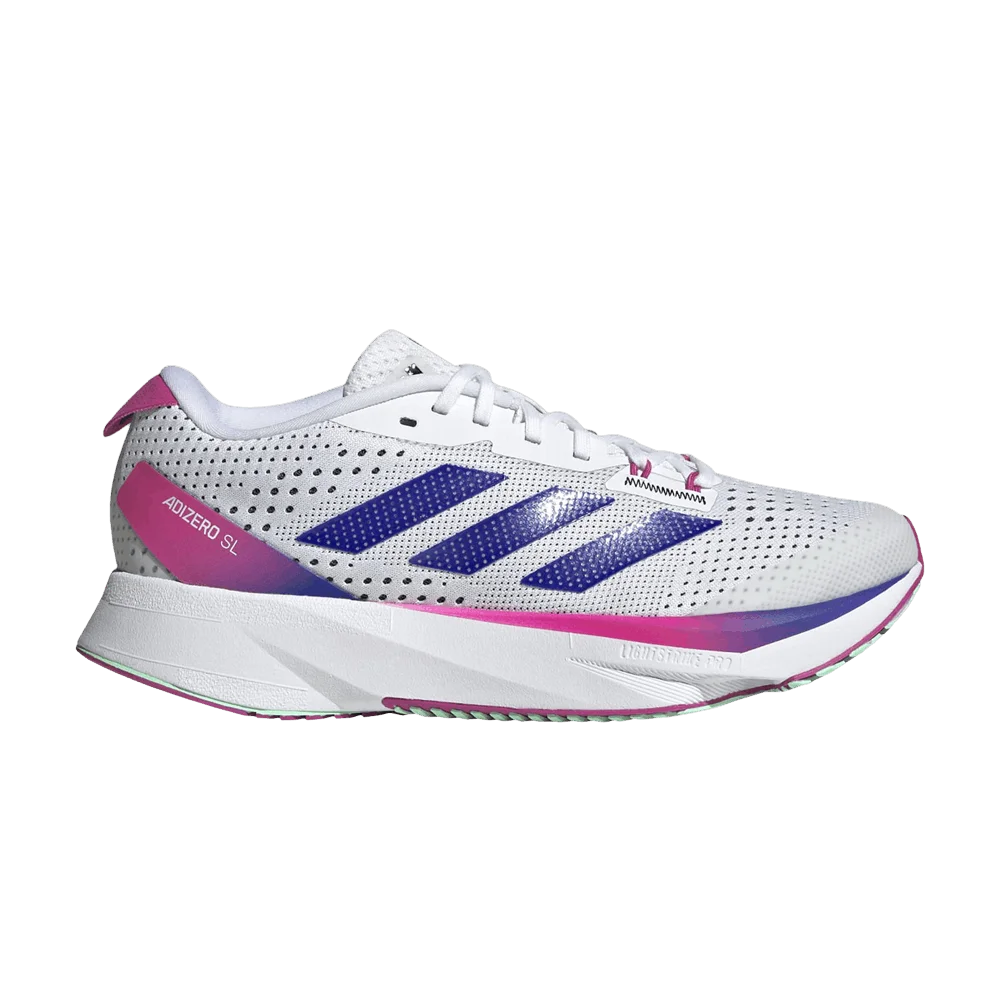 Кроссовки Adidas Adizero SL J 'White Lucid Blue Fuchsia'