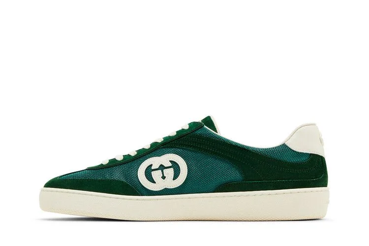 Кроссовки Gucci G74 'Interlocking G - Green Suede'