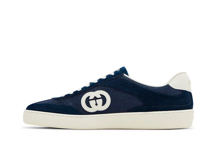 Кроссовки Gucci G74 'Interlocking G - Blue Suede'