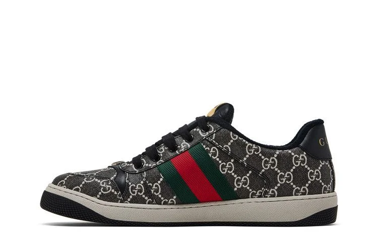 Кроссовки Gucci Screener 'GG Supreme - Black Grey'