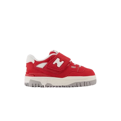 New Balance 550 Bungee Lace Top Strap Toddler 'Suede Pack - Team Red'