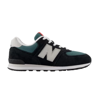 New Balance 574 Big Kid 'Black New Spruce'