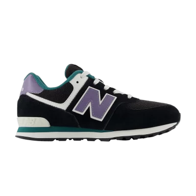 New Balance 574 Big Kid 'Black Teal Mercury'