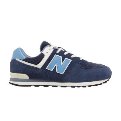 New Balance 574 Big Kid Wide 'Navy Heritage Blue'