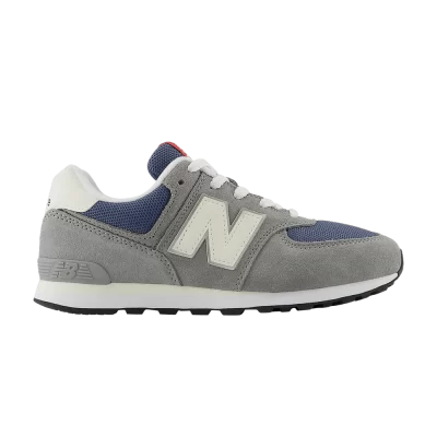 New Balance 574 Big Kid Wide 'Shadow Grey Vintage Indigo'