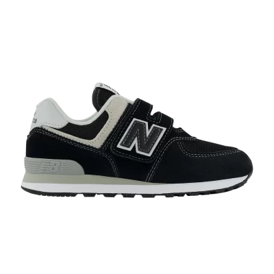 New Balance 574 Hook & Loop Little Kid 'Core Pack - Black'