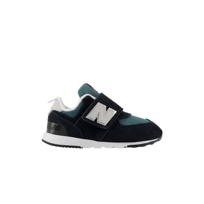 New Balance 574 New-B Hook & Loop Toddler 'Black New Spruce'