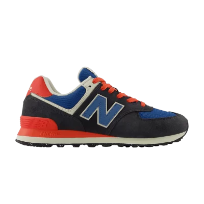 New Balance 574 'Phantom Blue Blast Red'