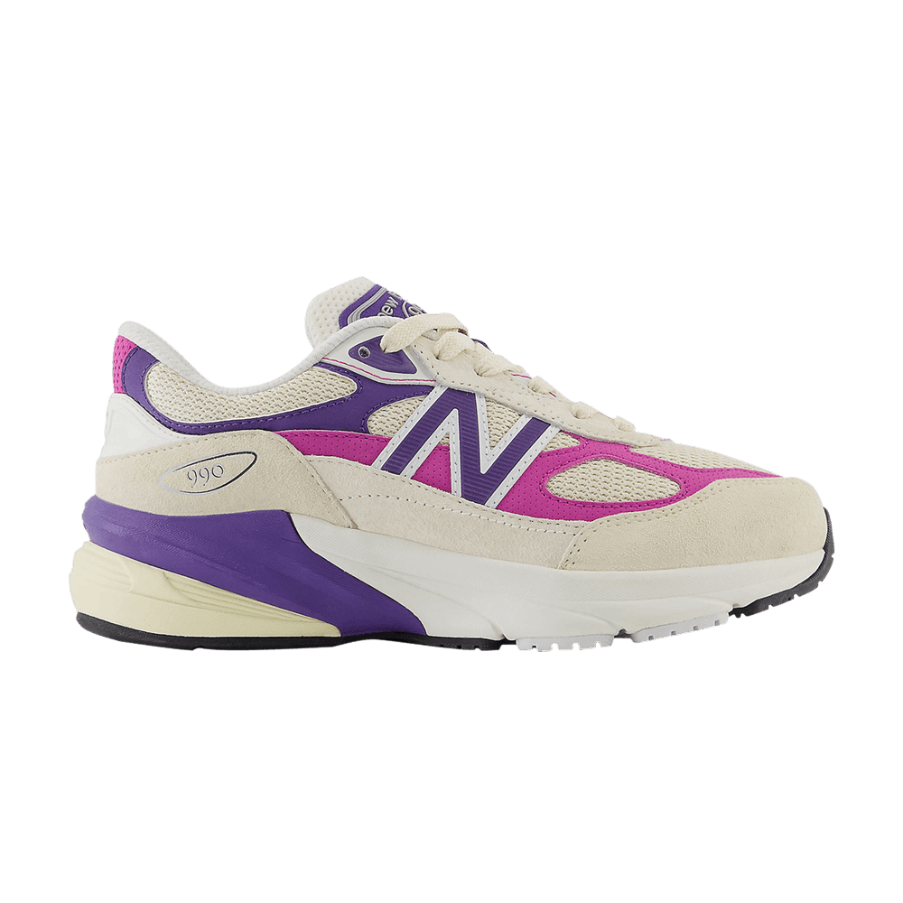 Кроссовки New Balance Teddy Santis x 990v6 Big Kid X-Wide 'Macadamia Nut Magenta'