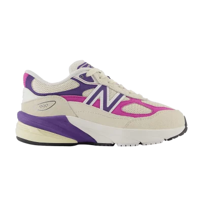 New Balance Teddy Santis x 990v6 Little Kid 'Macadamia Nut Magenta'