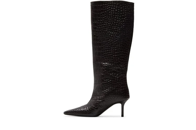 Acne Studios Wmns Heeled Ankle Boot 'Smooth Black'