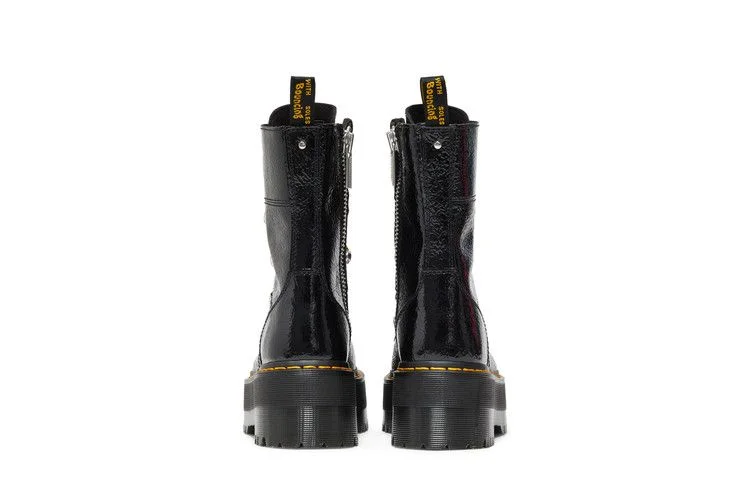 Dr. Martens Wmns Ghilana Max Distressed Patent Leather Platform Boot 'Black'