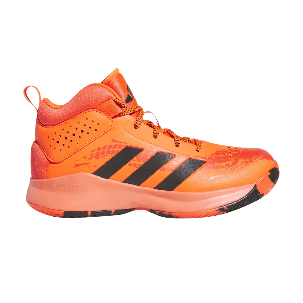 Кроссовки Adidas Cross 'Em Up 5 Wide J 'Solar Red Black'