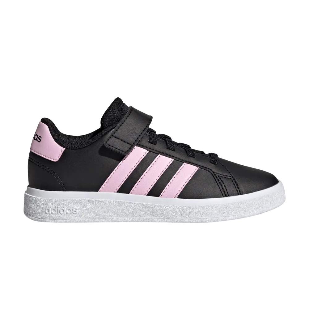 Кроссовки Adidas Grand Court J 'Black Orchid Fusion'