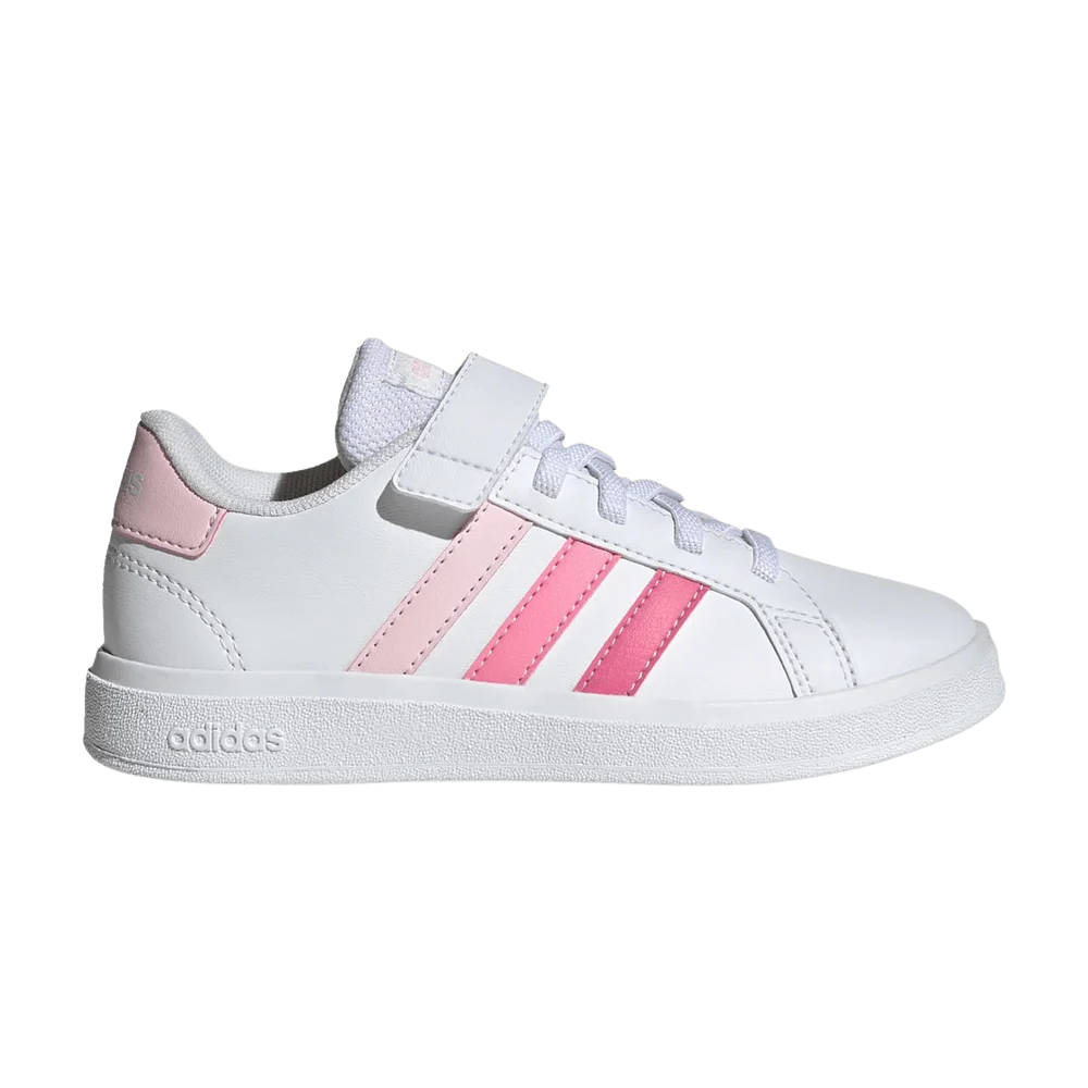 Кроссовки Adidas Grand Court J 'White Pink Fusion'