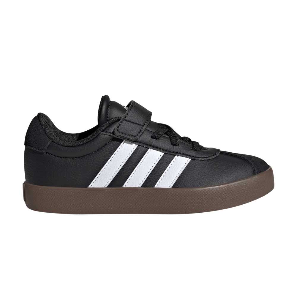Кроссовки Adidas VL Court 3.0 EL J 'Black White Gum'