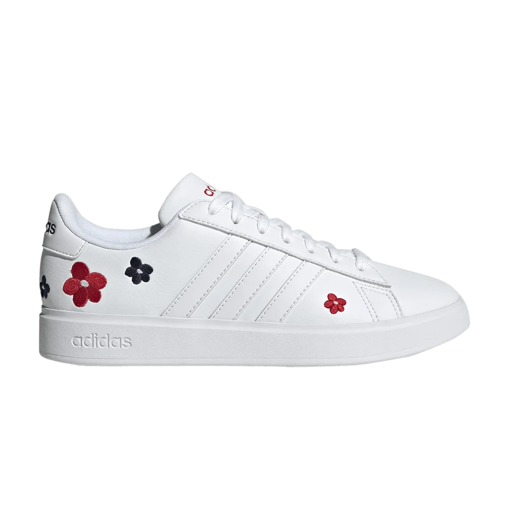 Кроссовки Adidas Wmns Grand Court Cloudfoam 'Floral Embroidery'