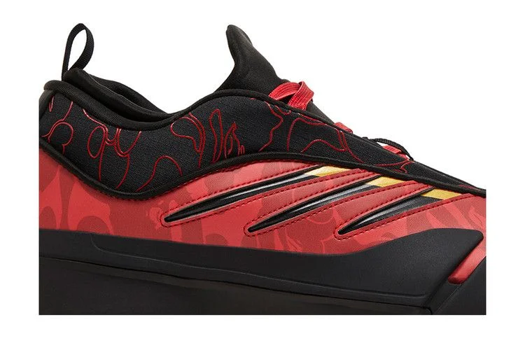 Кроссовки BAPE x adidas Dame 9 'Black Scarlet'