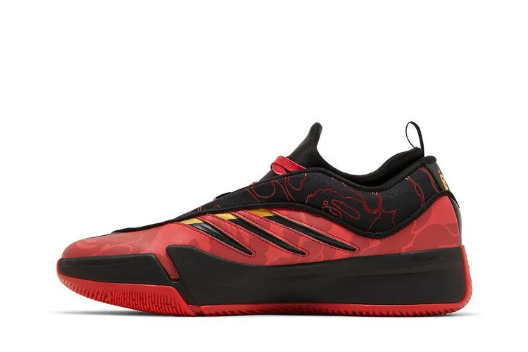 Кроссовки BAPE x adidas Dame 9 'Black Scarlet'