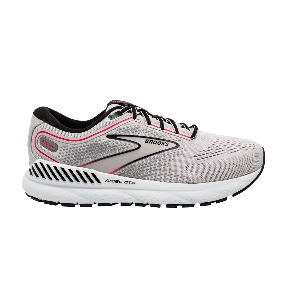 Кроссовки Brooks Wmns Ariel GTS 23 Wide 'Grey Black Pink'